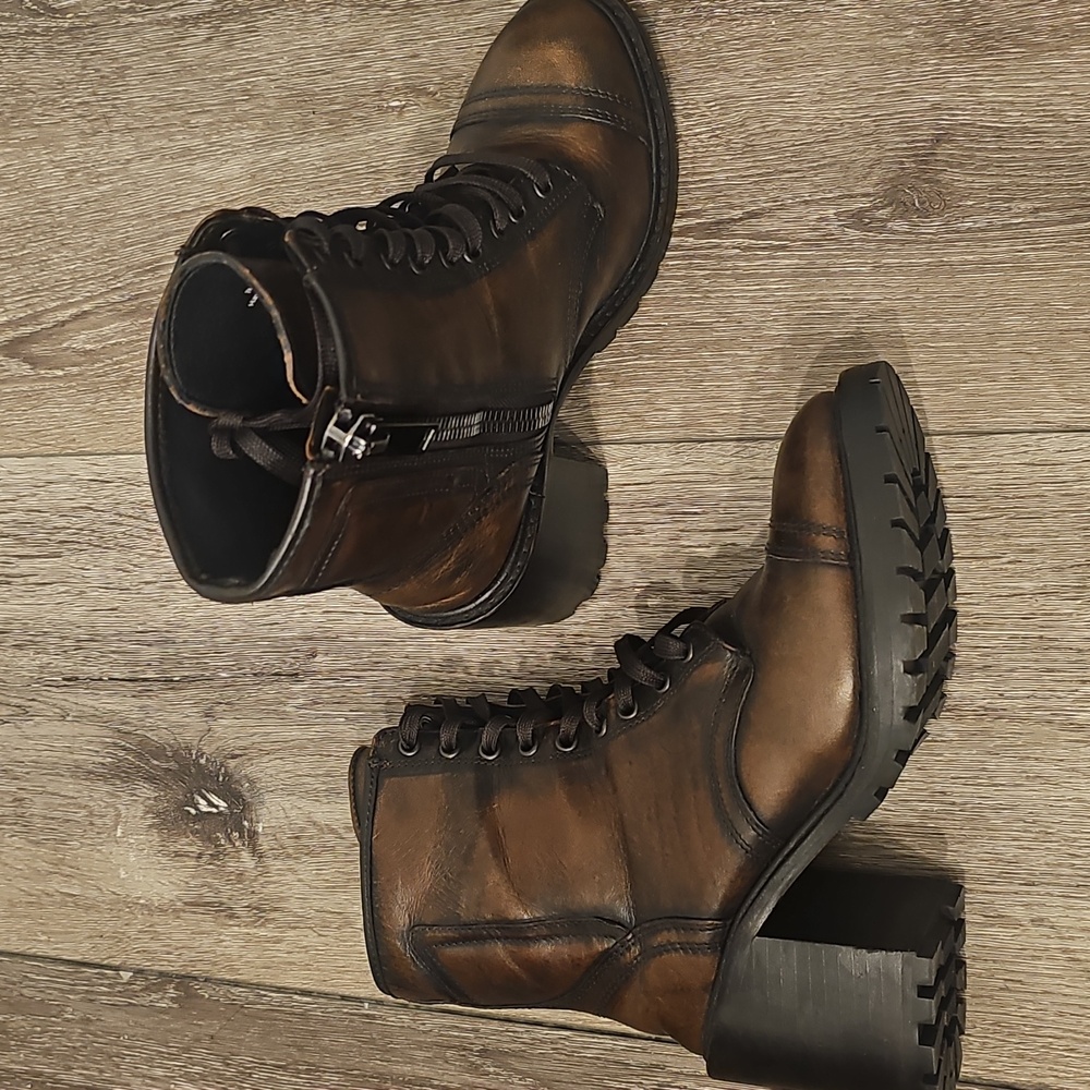 THURSDAY BOOT CO. Brown Leather Rebel Boots - Picture 3 of 9